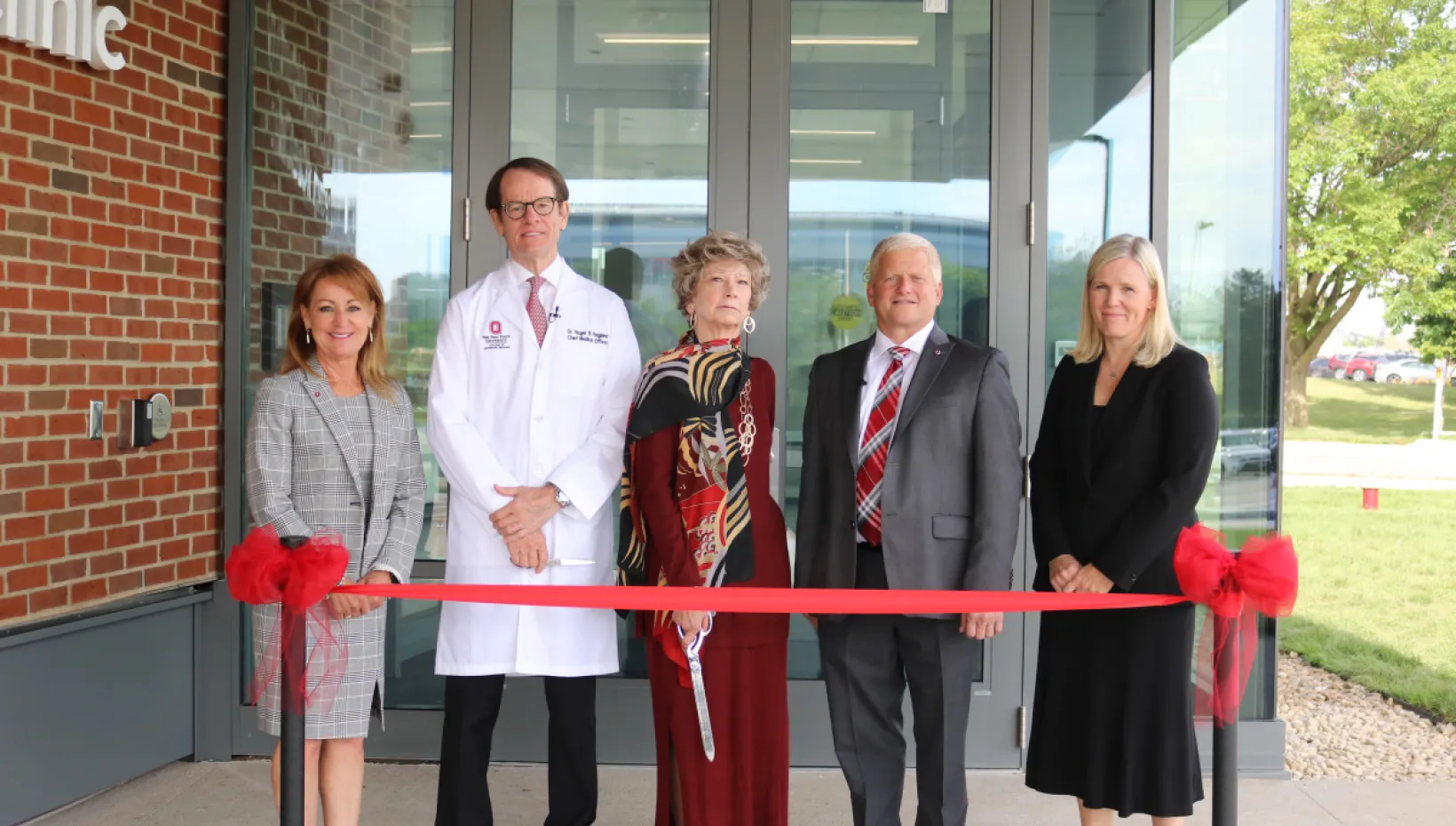 Senior Leadership and Stanton Representative at grand opening of the Stanton Clinic