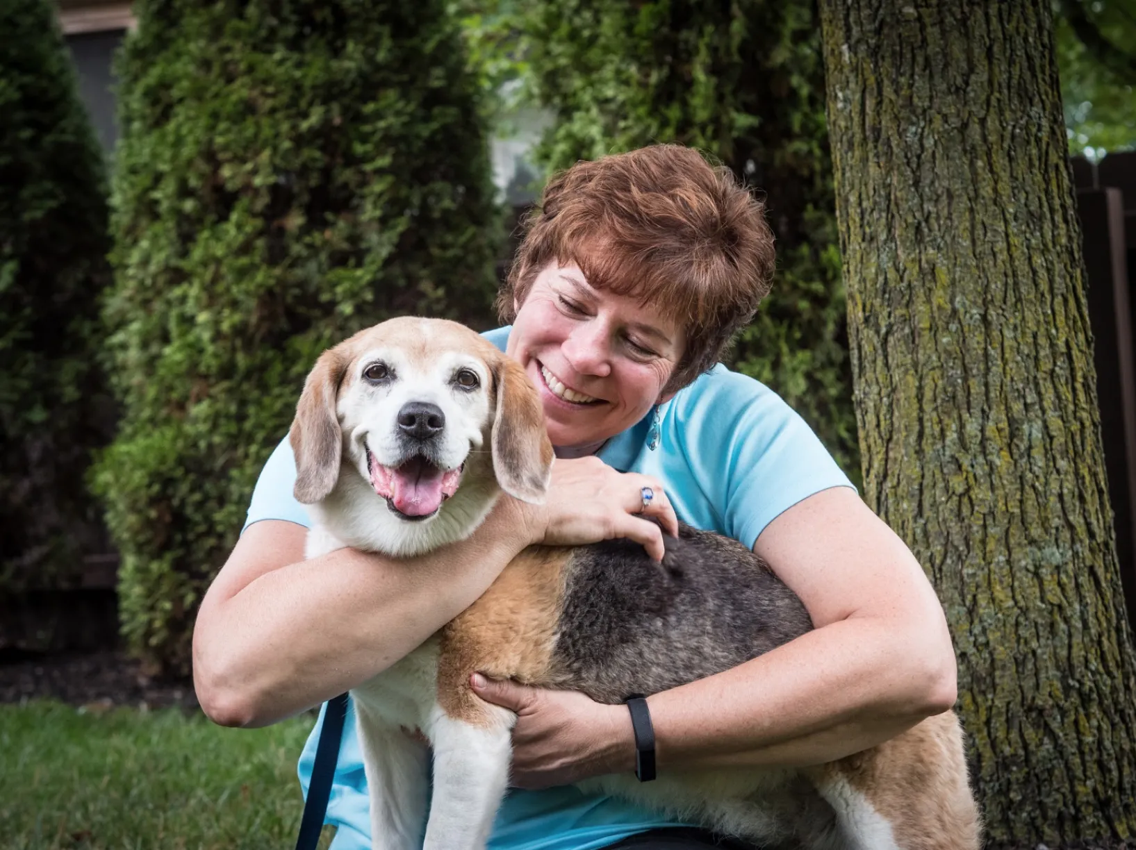 Karin Zuckerman with dog